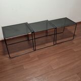 Nesting tables metal indus 80's