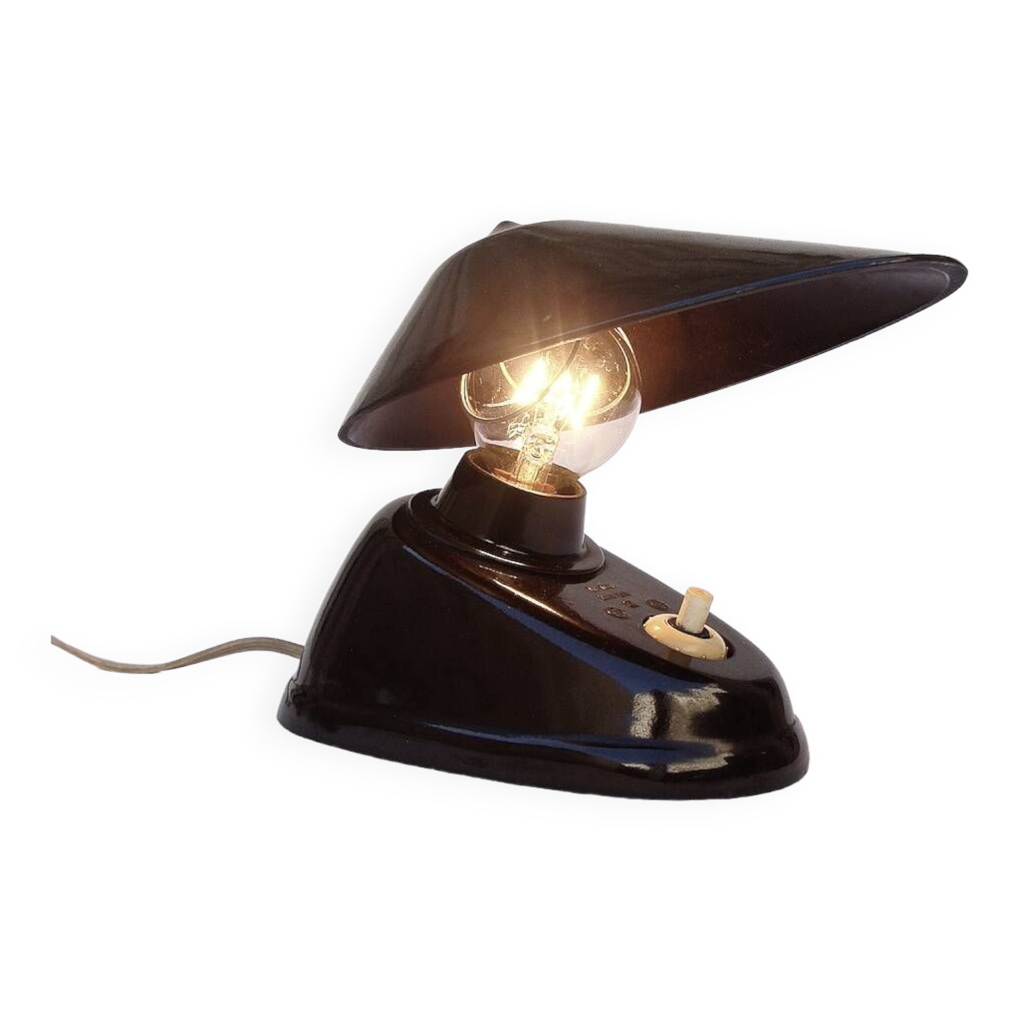 1930 wall lamp in Art Deco bakelite