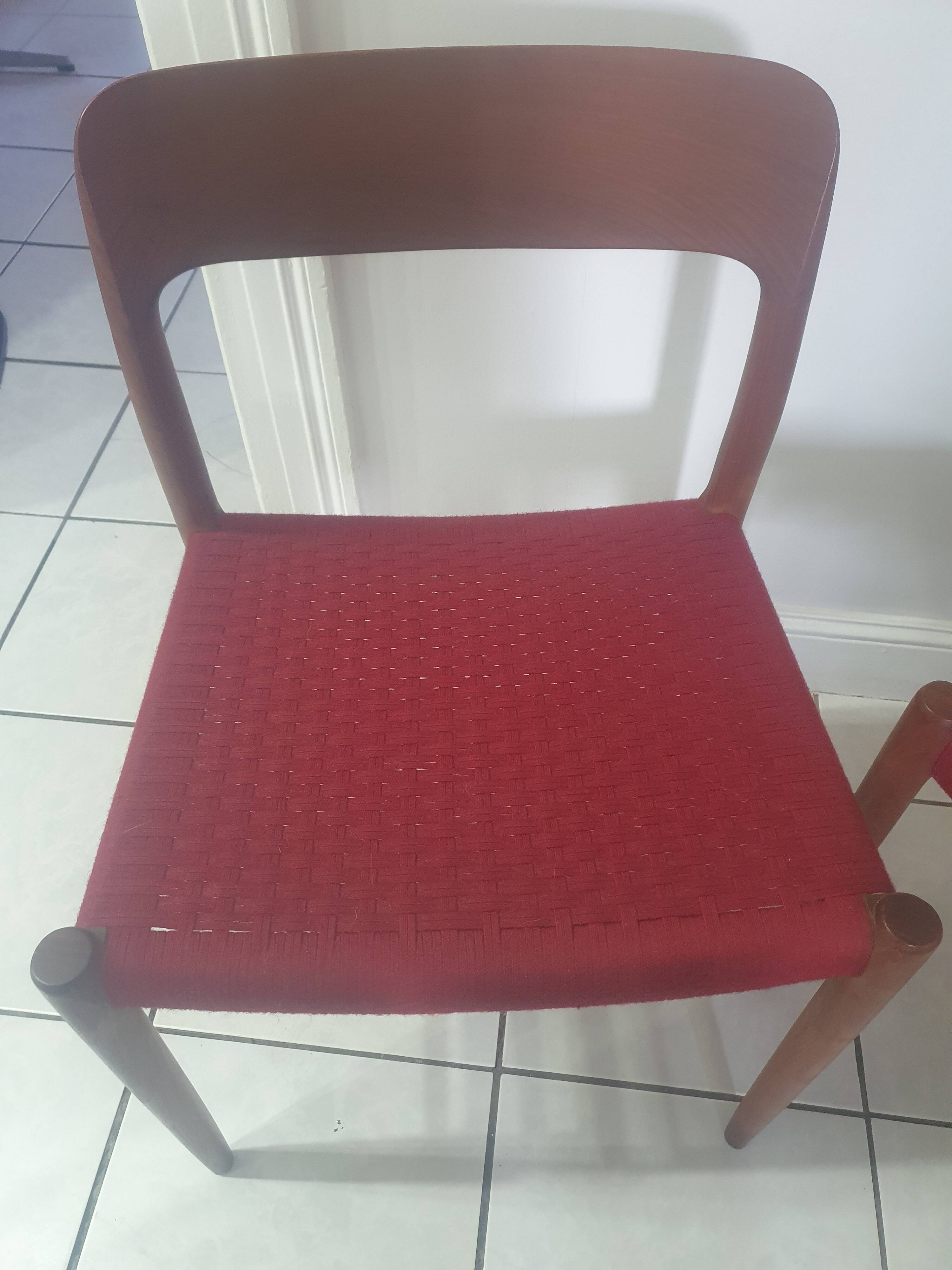 Pair of Niels Otto Moller Model 75 Chairs