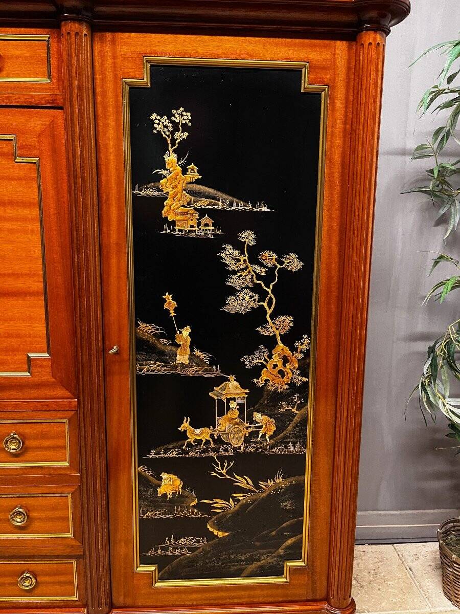 Mahogany sideboard from maison hirch paris bar bookcase