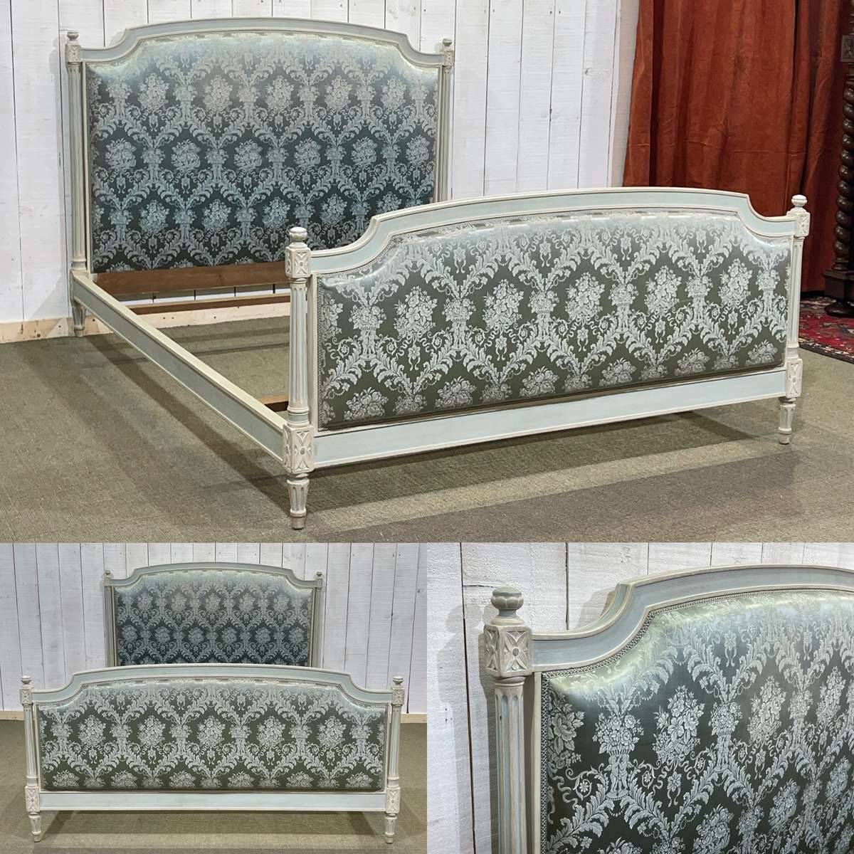 Louis XVI style bed in beech - 140x190 bedding