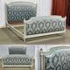 Louis XVI style bed in beech - 140x190 bedding