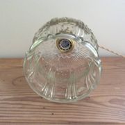Glass globe pendant light
