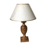 Vintage olive wood lamp