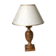 Vintage olive wood lamp