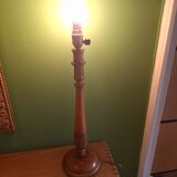 Golden wood lamp