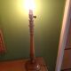 Lampe en bois doré
