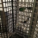 Wrought iron wine cabinet