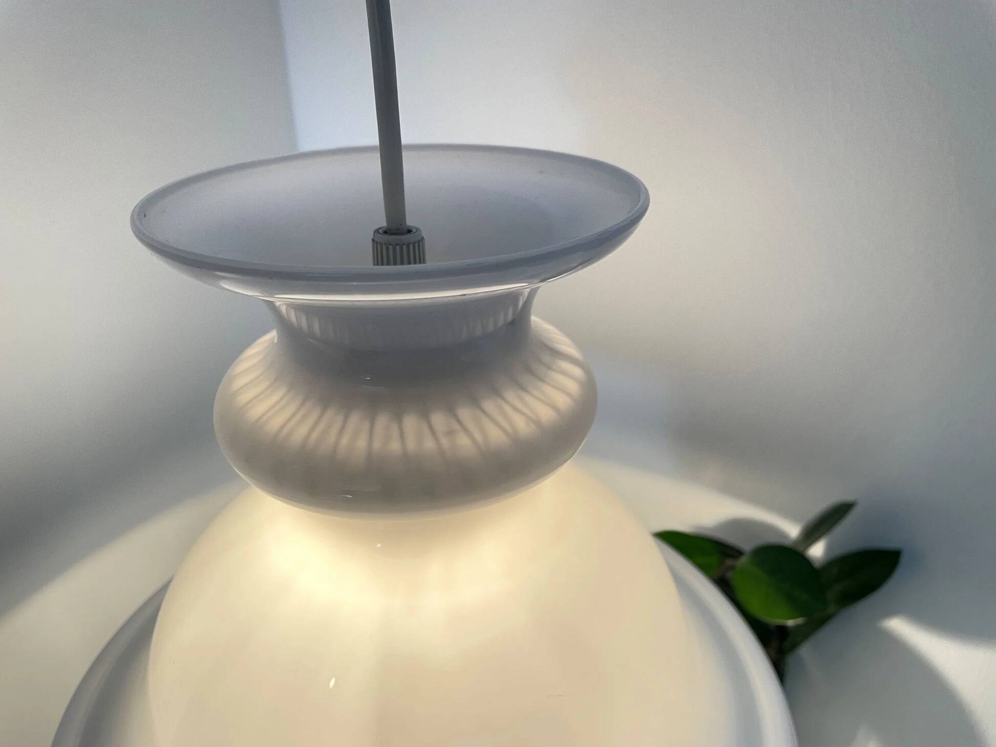 Glass pendant lamp by Sidse Werner, Denmark, 1960s