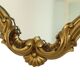Vintage Gold Mirror Baroque Style Classic Crested Mirror 61cm