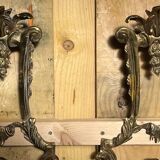 Pair of LXV style gilt bronze wall lights