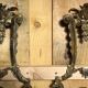 Paire d’appliques en bronze  doré  style LXV