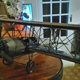 Biplane metal plane