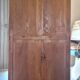 Parisian wardrobe in vintage pine old manufacture 1950
