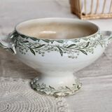 Antique soup tureen body, ironstone, Saint-Amand and Hamage Nord – Model M