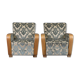 Paire de fauteuils clubs art déco