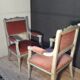Pair of Louis XVI style armchairs