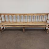 Patinated church pew