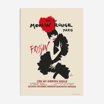 Poster Moulin Rouge "Frisson" by René GRUAU