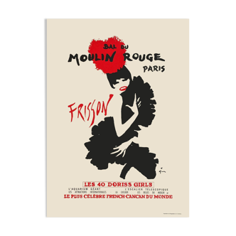 Affiche Moulin Rouge "Frisson" par René GRUAU