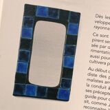 Long square mirror by Mithé Espelt