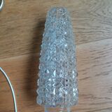 Brass wall lamp and pineapple glass