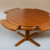Table de Repas Danoise Flip-Flap Édition Dyrlund Modèle « Lotus » en Teck 1