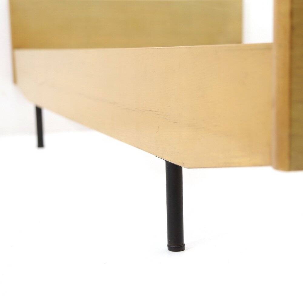 Single bed frame in ash, 1950s.