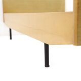 Single bed frame in ash, 1950s.