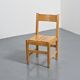 Pair of pine chairs, Maison Regain, France, circa 1970.