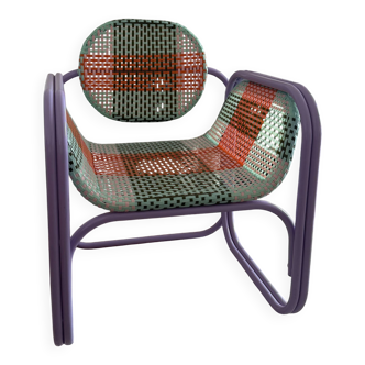 The Masie colorful rattan armchair
