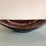 Empty pocket in chocolate color cermal by Jasba / vintage 60s-70s