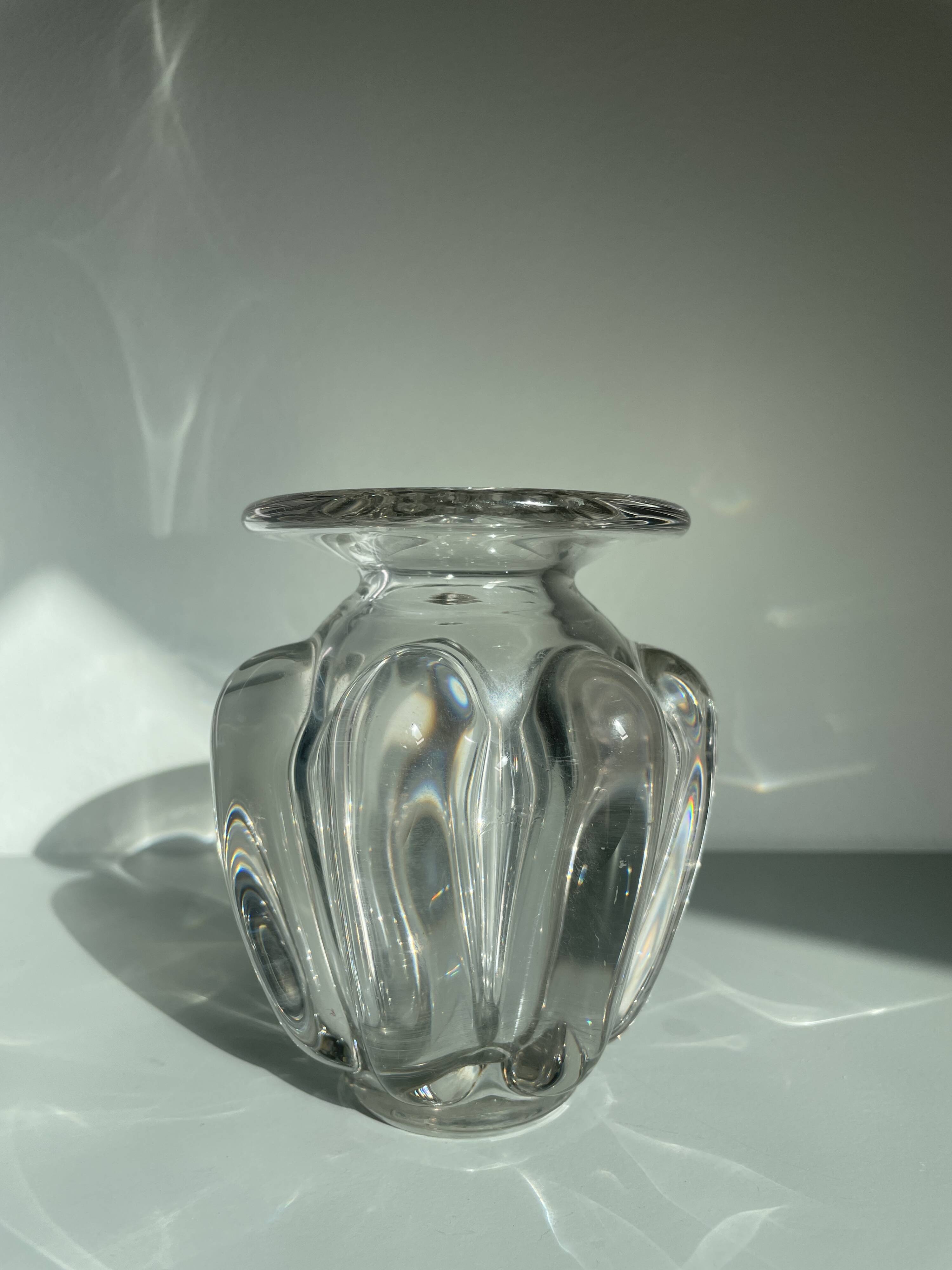 Small Baccarat style crystal vase