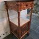 Table de chevet bois bambou du XIXème