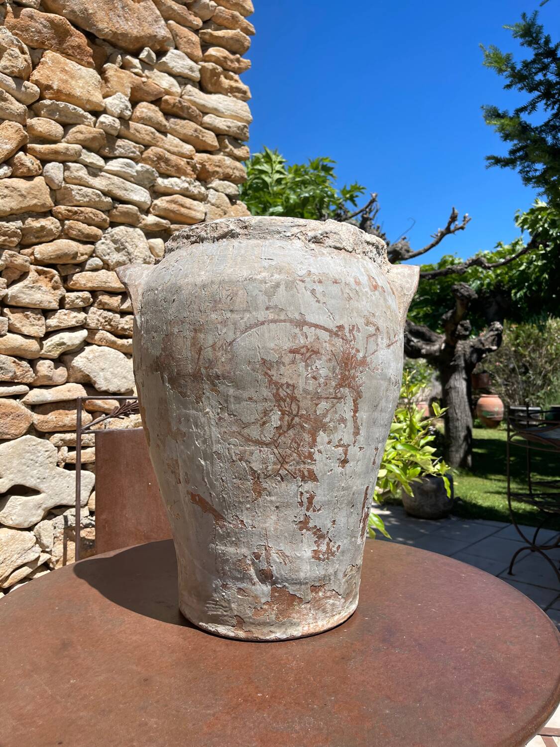 Terracotta pot jar