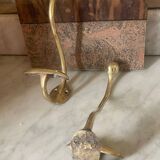 Pair of 19th century brass ball hooks