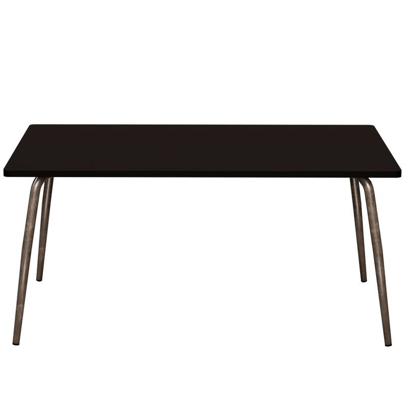 Table vera rectangulaire 6 personnes noire