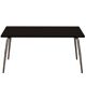Table vera rectangulaire 6 personnes noire