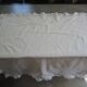 Housse d'édredon ancienne broderie de jours – 122 x 110 cm