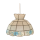 Suspension vintage nacre et laiton