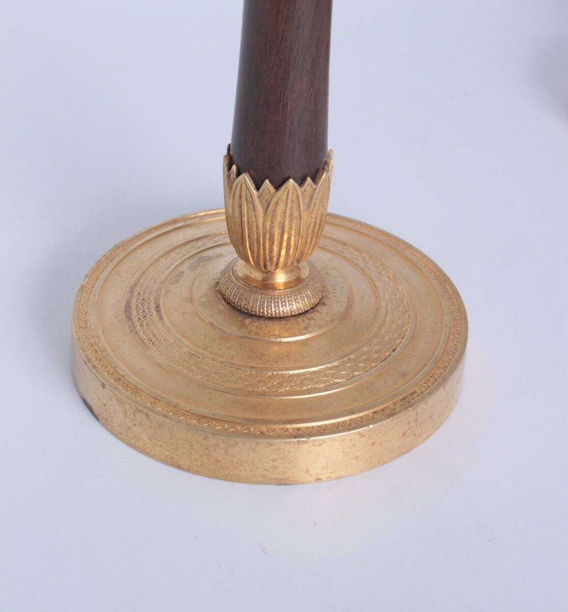 Pair of empire period candlesticks