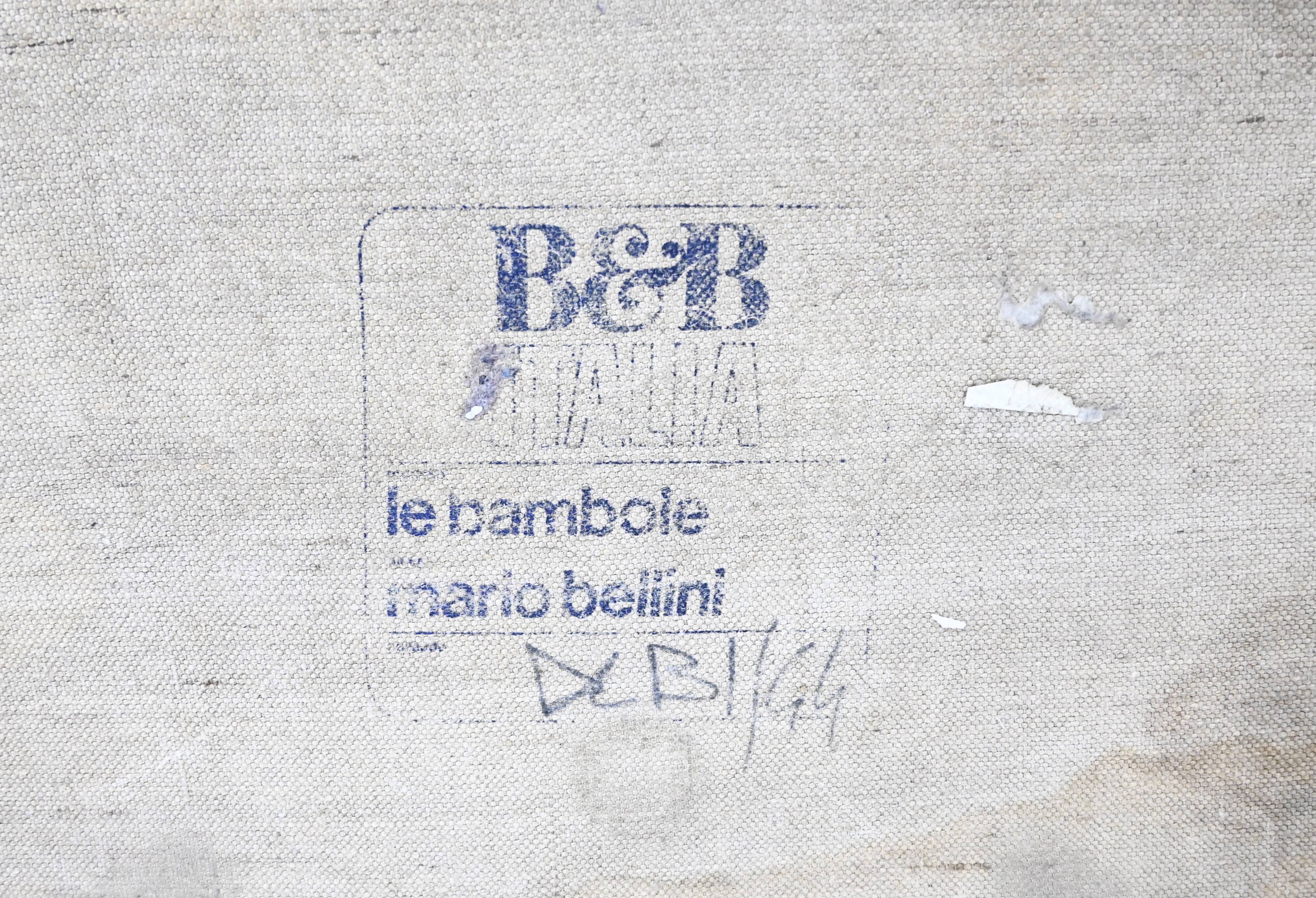Modular canapé "Le Bambole" by Mario Bellini for B&B Italia, 1970s.