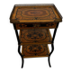 Napoleon III side table in marquetry and gilding