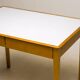 Small maple desk with a laminate top and two drawers, Fritz Hansen, 1950s.