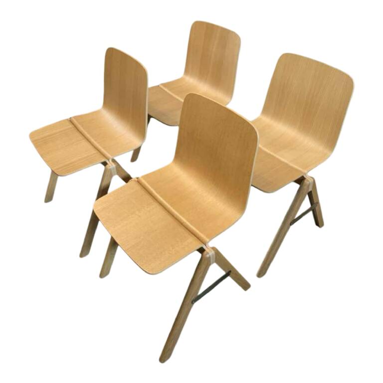 Set of 4 stackable chairs, Ronan & Erwan Bouroullec for HAY Copenhagen.