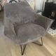 Velvet design armchair furminova