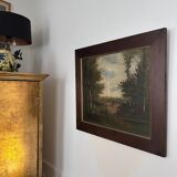 Paire de tableaux anciens classiques