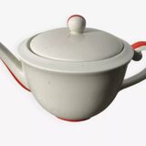 White Limoges porcelain teapot
