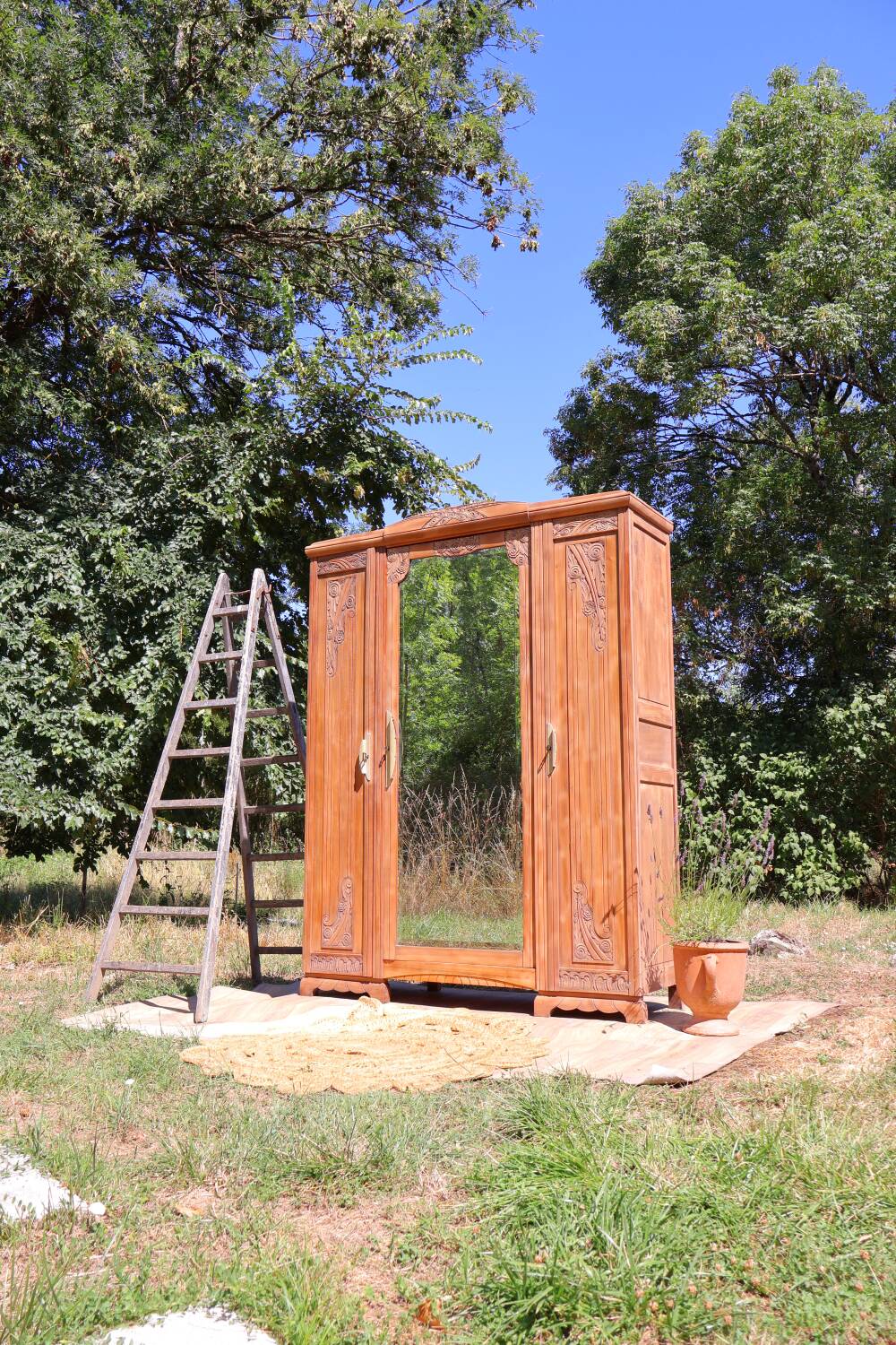 Art Deco cabinetmaker's wardrobe