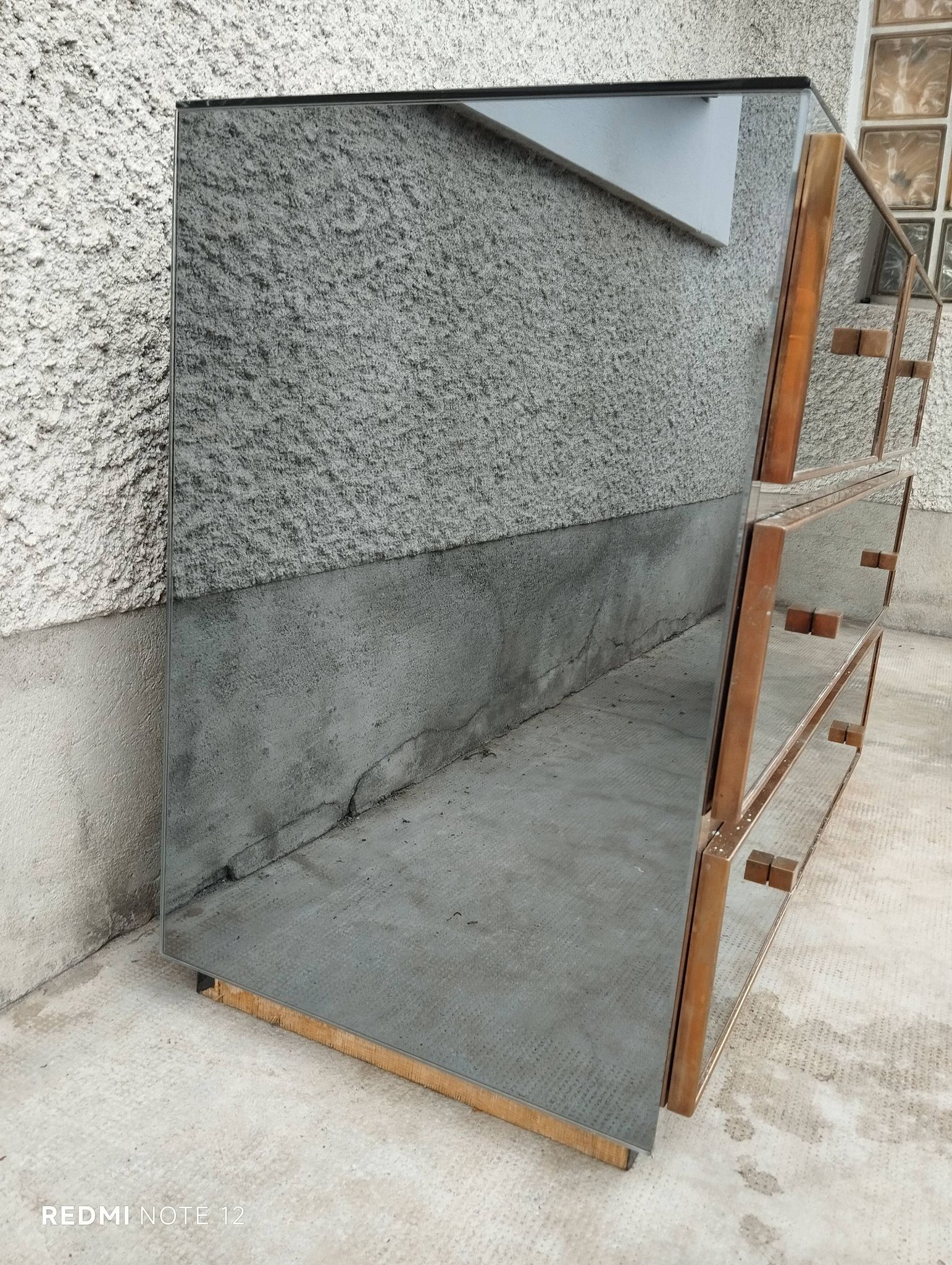 Commode design Michel Pigneres miroirs